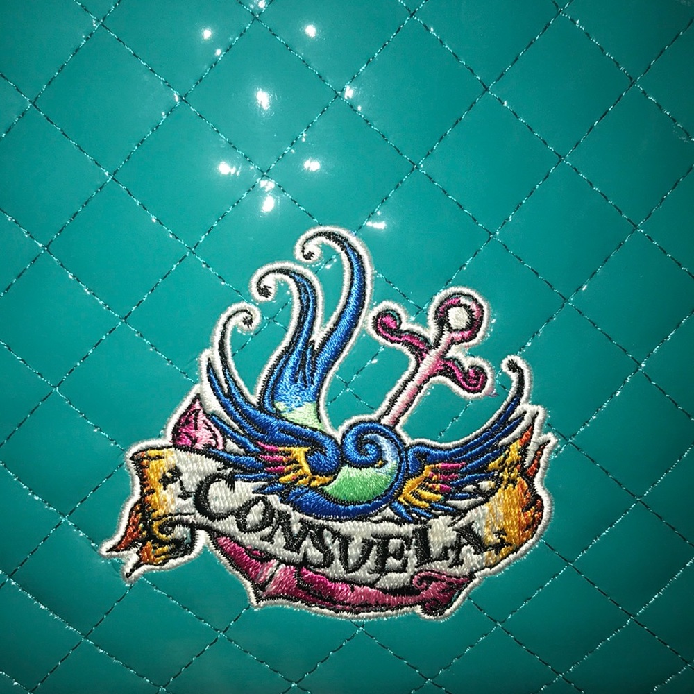 Consuela Turquoise Patent Leather Cross Body